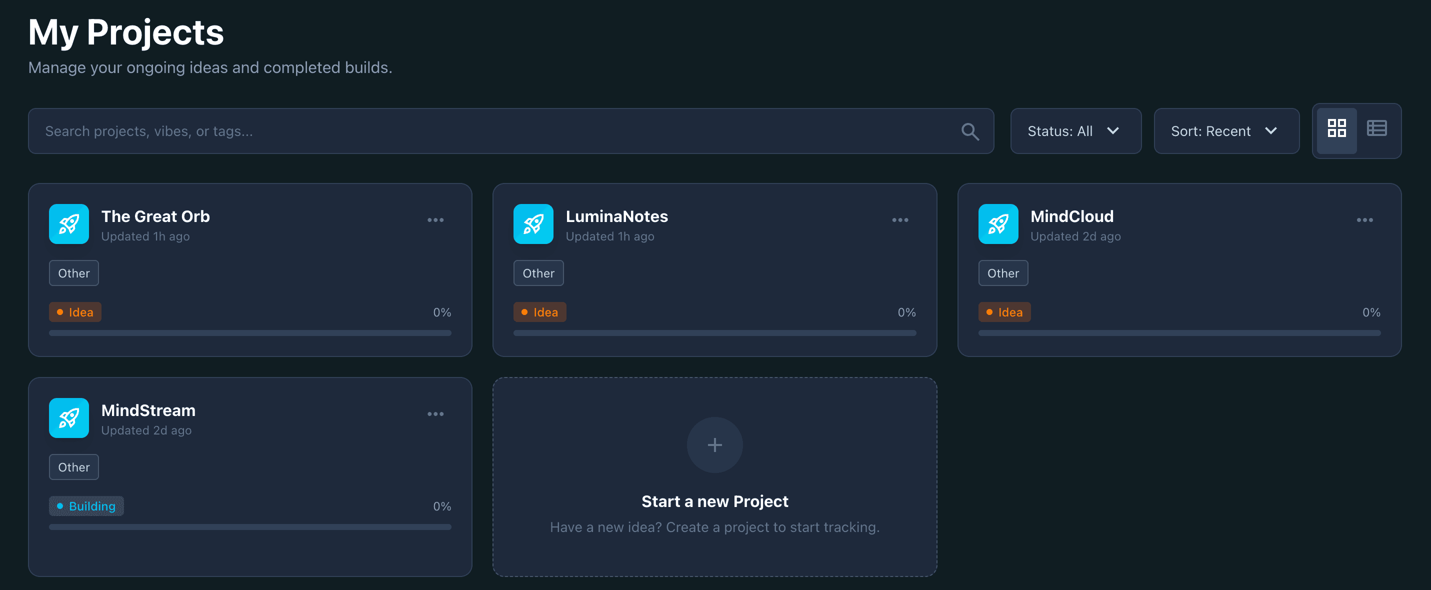 Multi-Project Dashboard